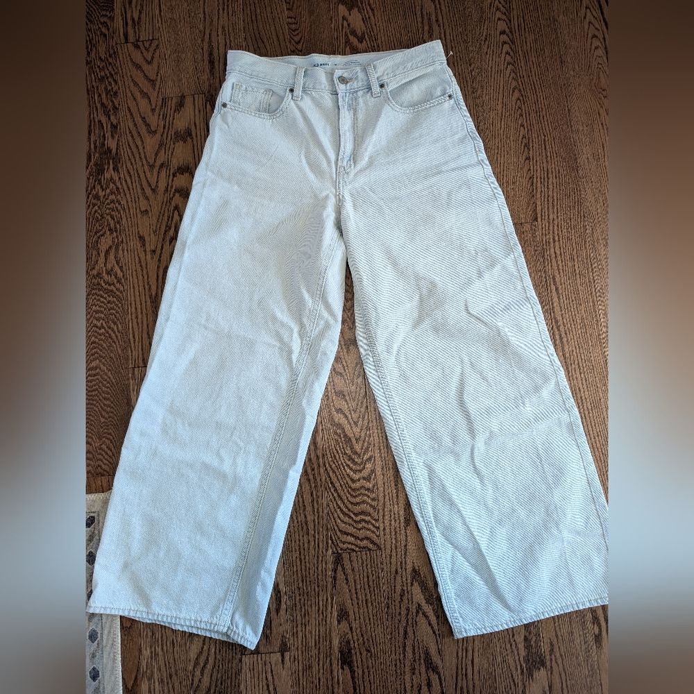 Extra high rise baggy wide leg jeans sz-10